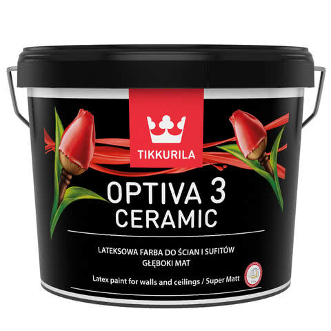 Lateksowa farba do ścian i sufitów z technologią ceramiczną Tikkurila Optiva Ceramic Super Matt [3]